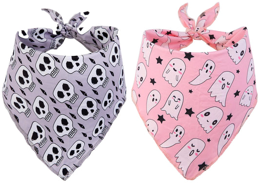 2 Pack Halloween Dog BandanaTriangle Bibs Pet Scarf for Puppy Cat